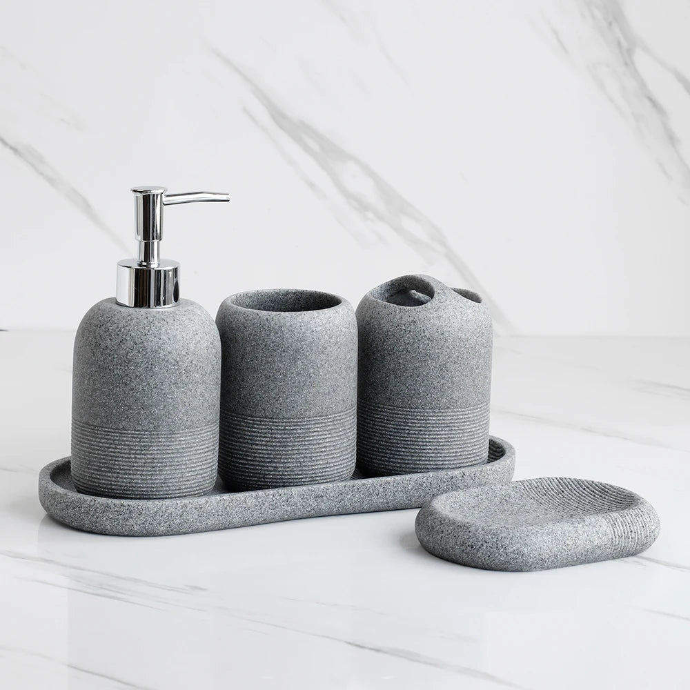 5Pcs Bathroom Accessories set Lotion