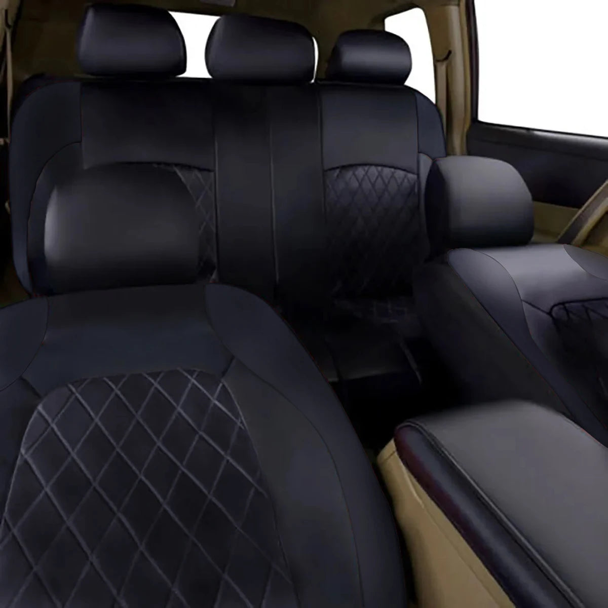All Season Quited PU Leather Car Seat Cover