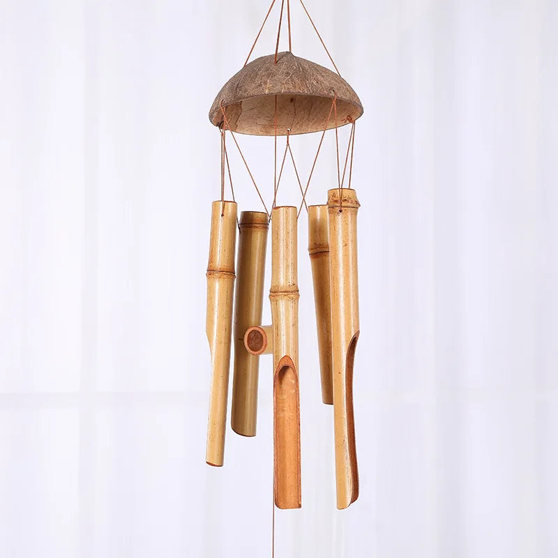 72Centimeter Bamboo Wind Chime Coconut shell