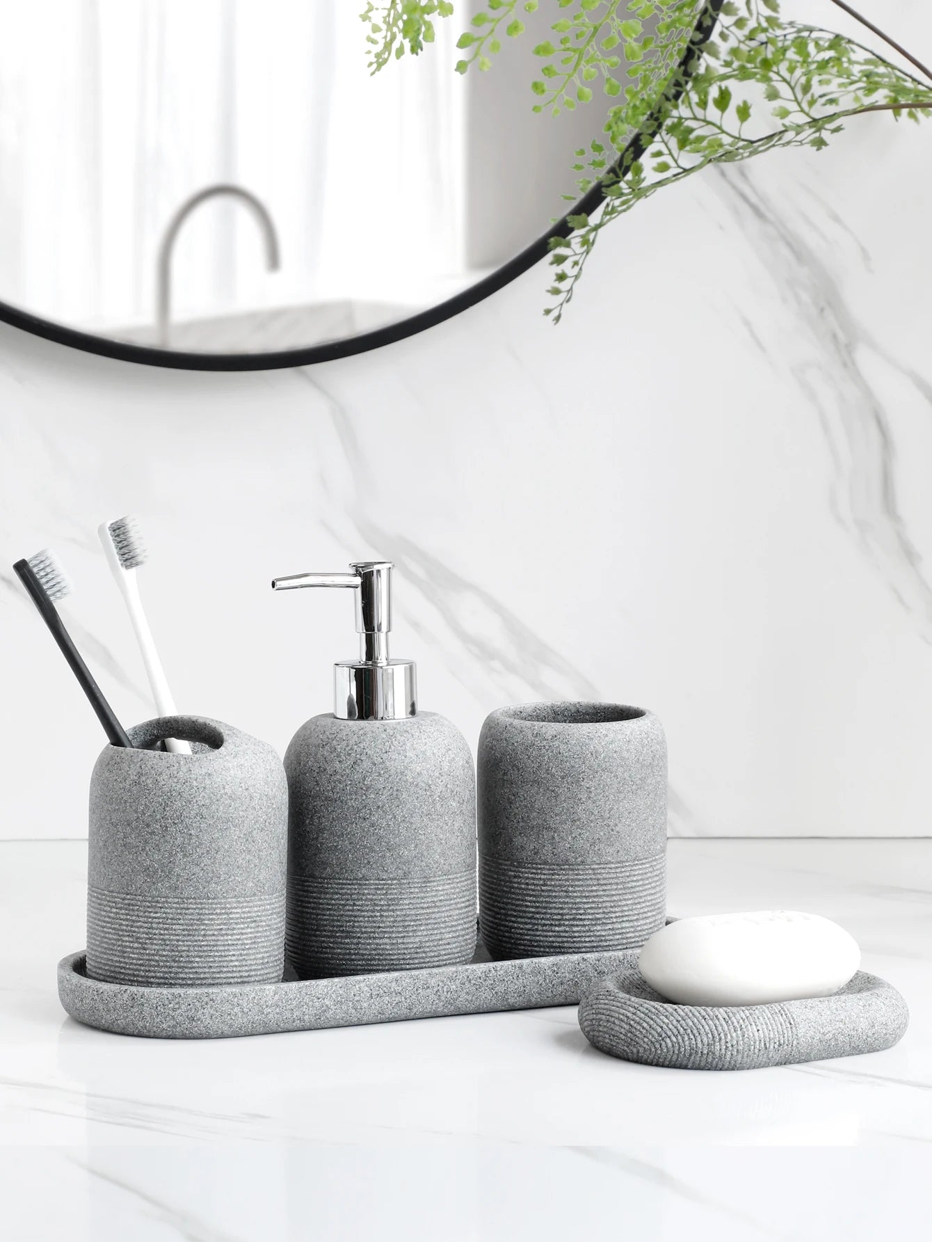 5Pcs Bathroom Accessories set Lotion