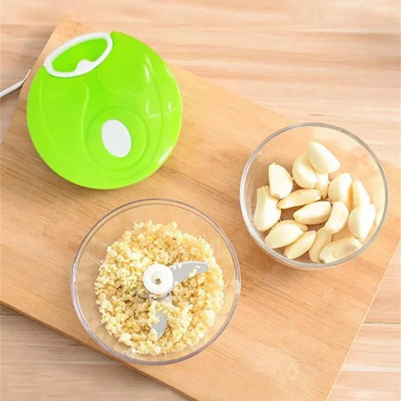 Food Shredder Processor Mini Manual Rope Garlic Cutter