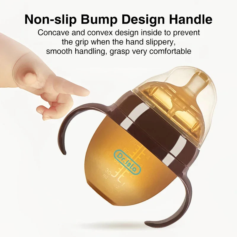 150ML/250ML Portable Baby Bottle Slicone Feeding Bottle