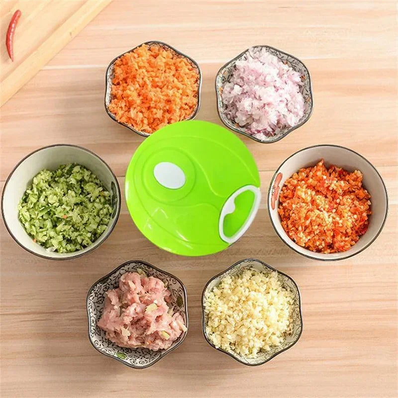 Food Shredder Processor Mini Manual Rope Garlic Cutter
