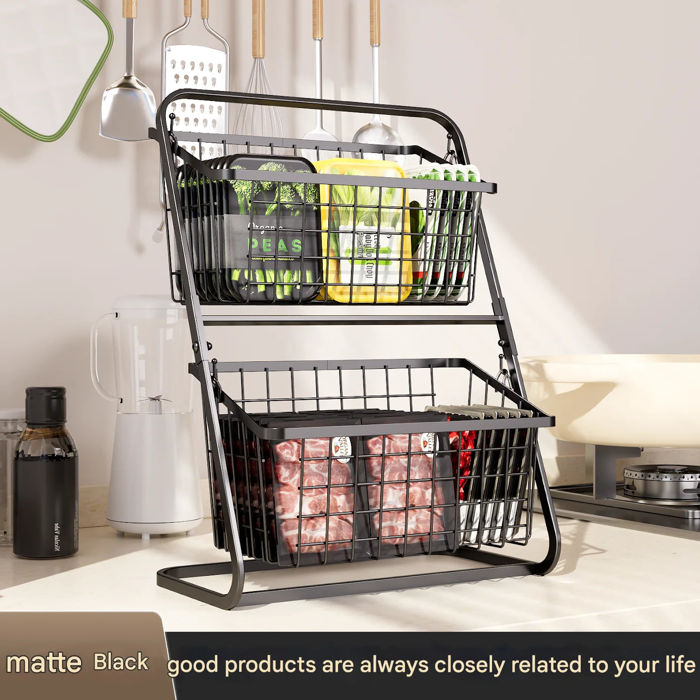 Kitchen Vegetable Storage Shelf