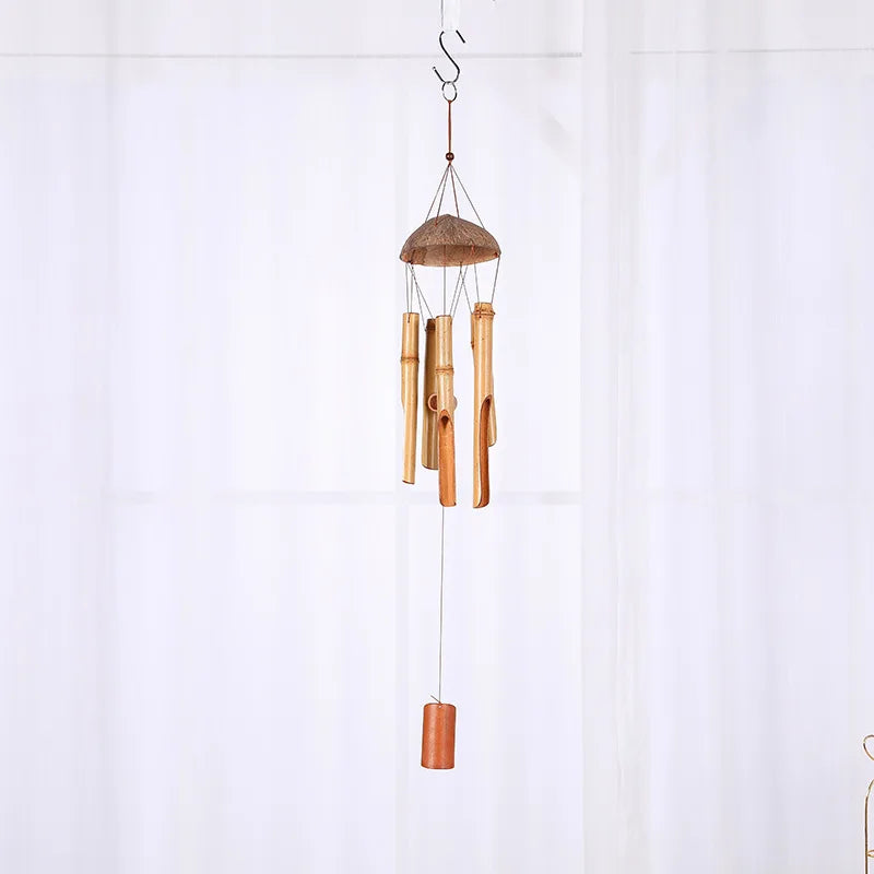72Centimeter Bamboo Wind Chime Coconut shell