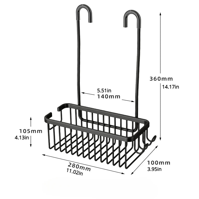 Convenient Toilet Shower Rack