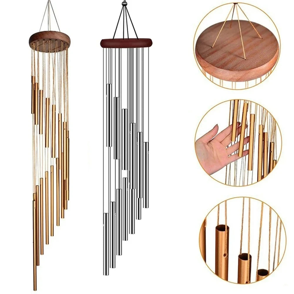 1piece 12 Tubes Aluminum Alloy Wind Chimes with Hook