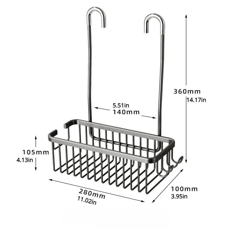 Convenient Toilet Shower Rack