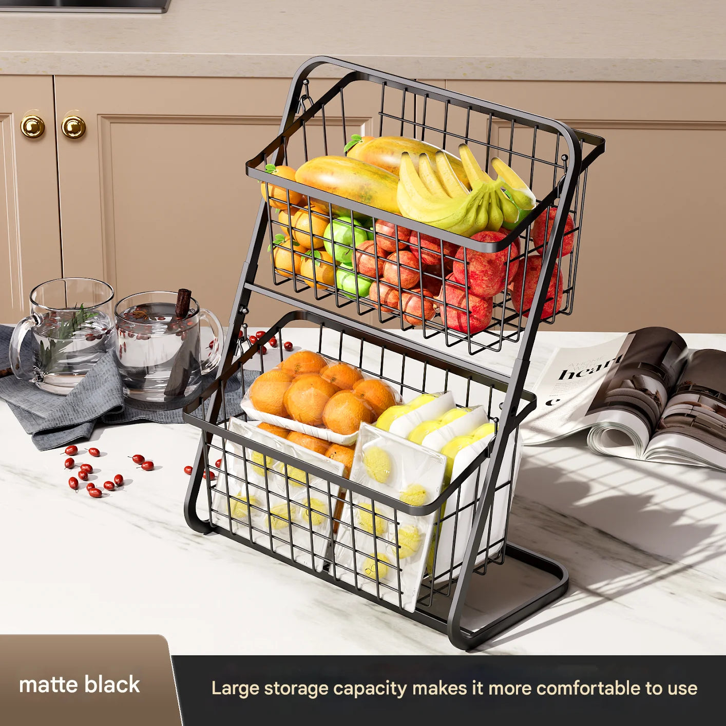 Kitchen Vegetable Storage Shelf