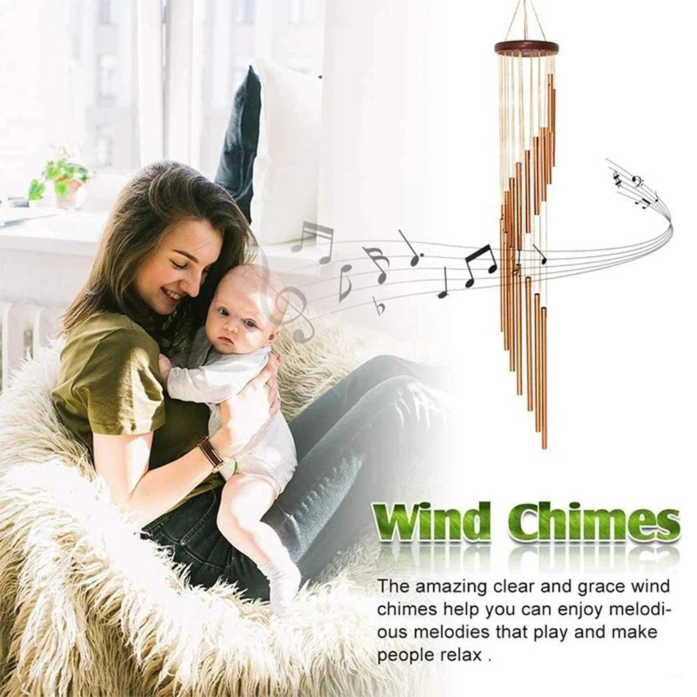 1piece 12 Tubes Aluminum Alloy Wind Chimes with Hook