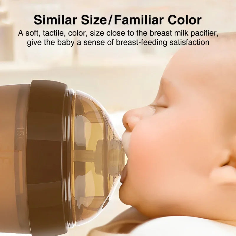 150ML/250ML Portable Baby Bottle Slicone Feeding Bottle