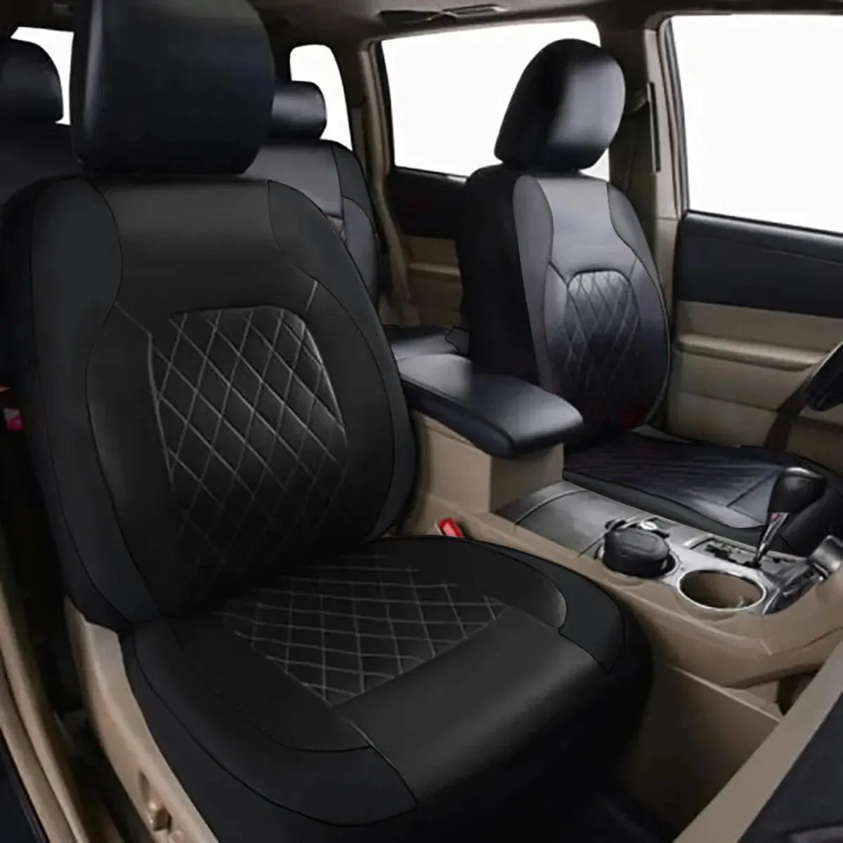 All Season Quited PU Leather Car Seat Cover