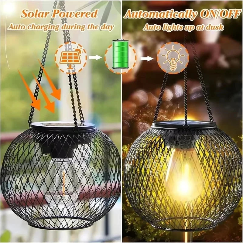 Solar Lantern Outdoor, Solar Lights for Outside