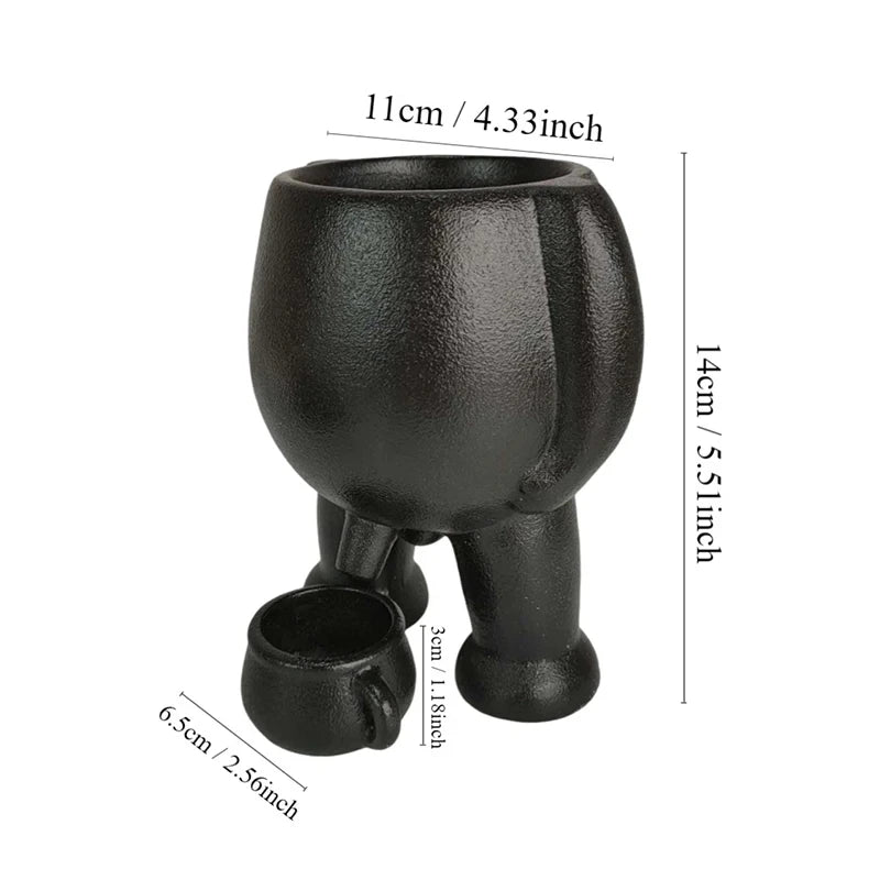 Ceramic Peeing Potted Gardening Pots