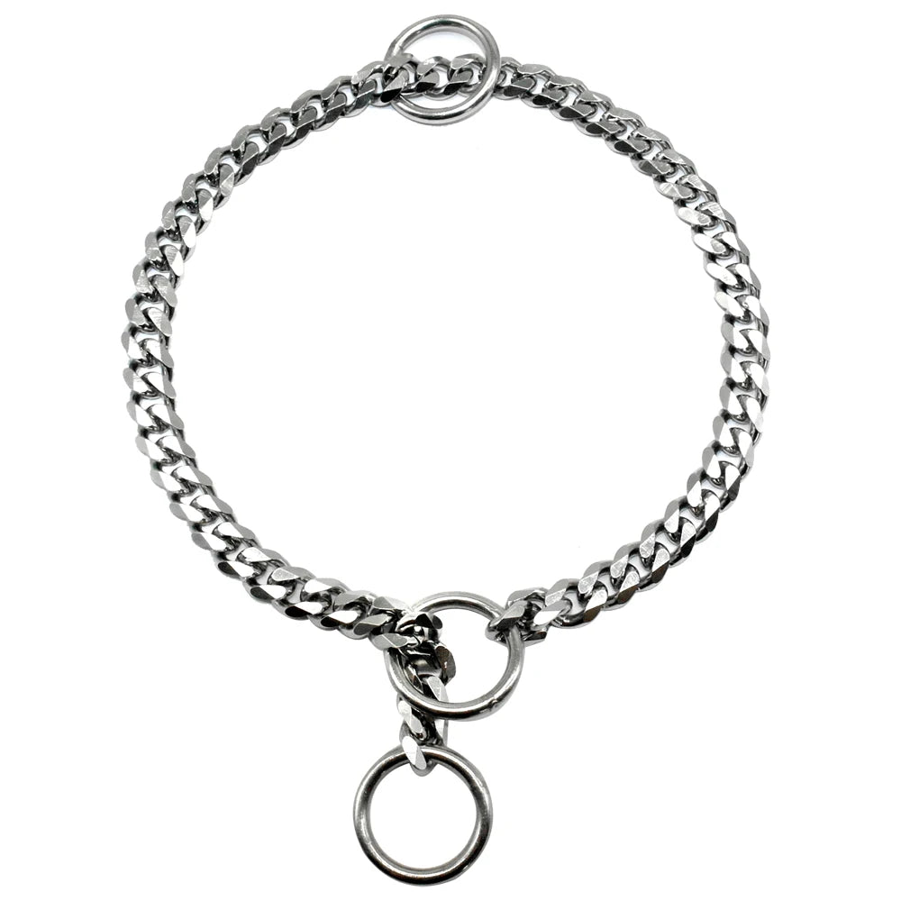 Dog Chain Collar Stainless Steel Dogs Slip Collars