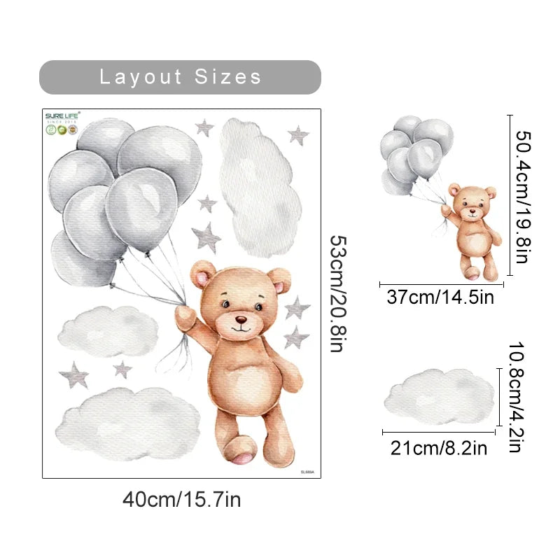Cartoon Hot Air Balloon Animals