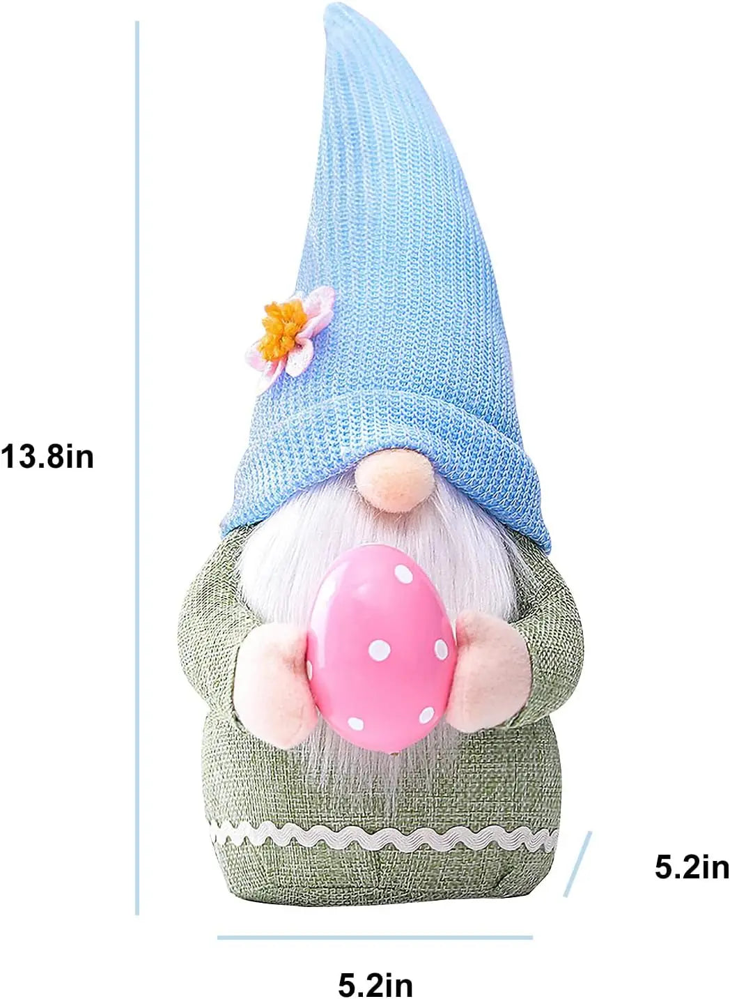 Handmade Gnome Faceless Plush Doll