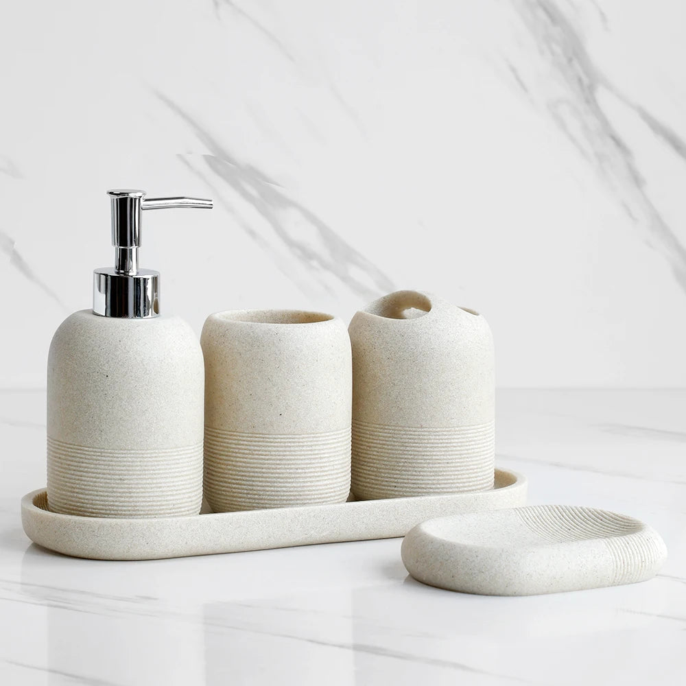 5Pcs Bathroom Accessories set Lotion