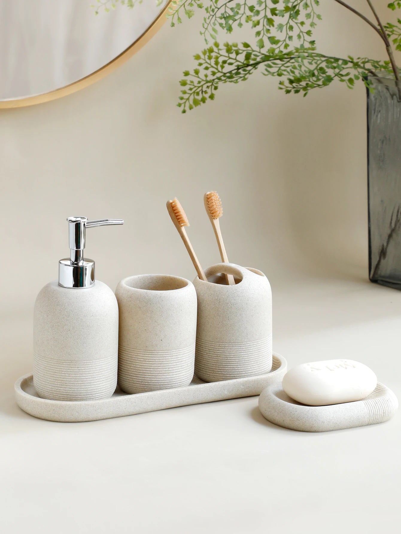 5Pcs Bathroom Accessories set Lotion