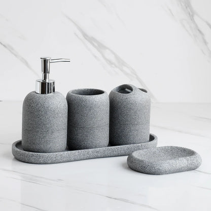 5Pcs Bathroom Accessories set  Lotion