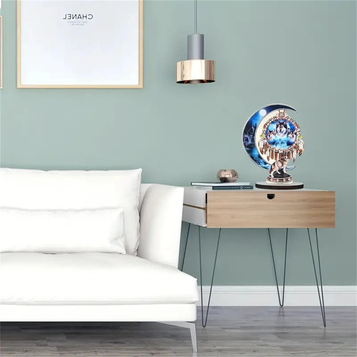 The Wolf Diamond Art Desk Ornament