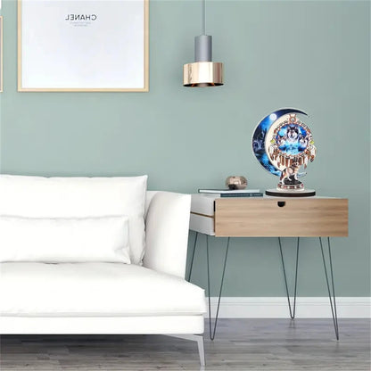 The Wolf Diamond Art Desk Ornament