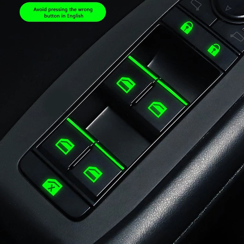 Automotive Interior Button Stickers
