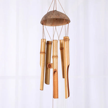 72Centimeter Bamboo Wind Chime Coconut shell