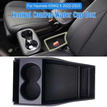 For Hyundai IONIQ 5 2022 2023 Armrest Storage Box Cup Holder