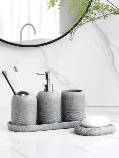 5Pcs Bathroom Accessories set  Lotion