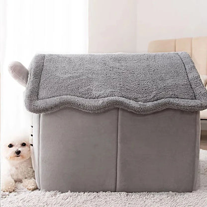 Indoor Warm Dog House Soft Pet Bed