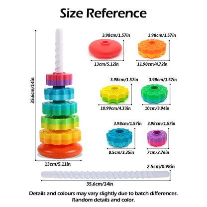 Rotating Rainbow Tower