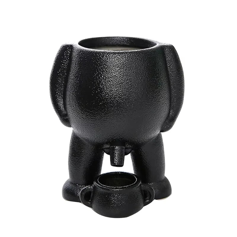 Ceramic Peeing Potted Gardening Pots