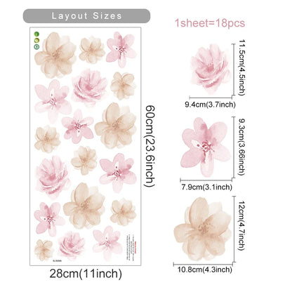 Boho Flowers Wall Stickers