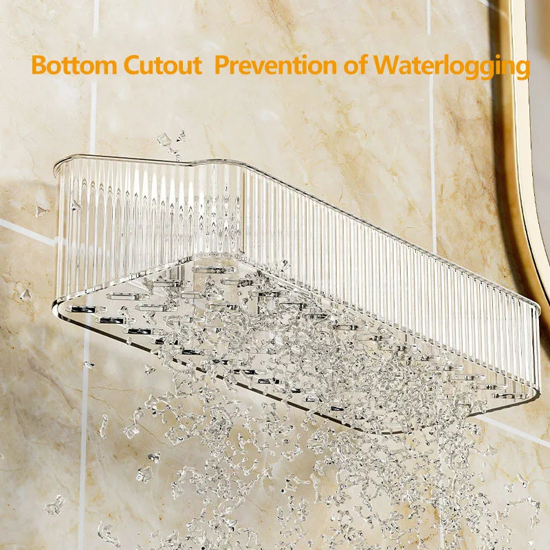 Corner Wall Mounted Cosmetics Storage Rack