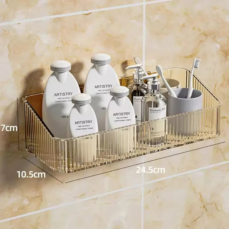 Corner Wall Mounted Cosmetics Storage Rack