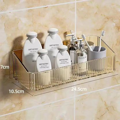 Corner Wall Mounted Cosmetics Storage Rack