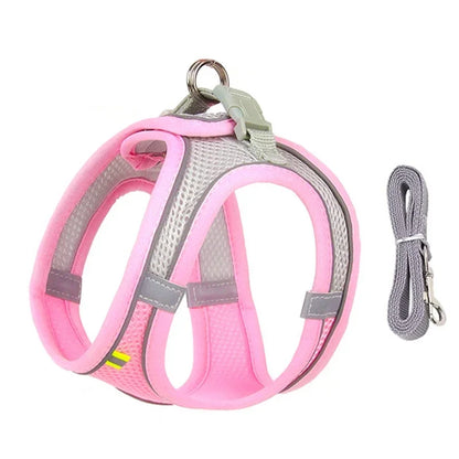 Cat Harness Leash Set Adjustable Dog Cat Collar