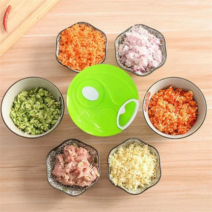 Food Shredder Processor Mini Manual Rope Garlic Cutter