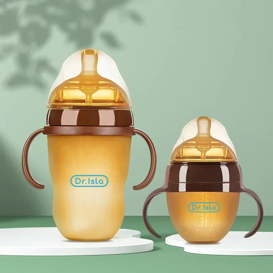 150ML/250ML Portable Baby Bottle Slicone Feeding Bottle