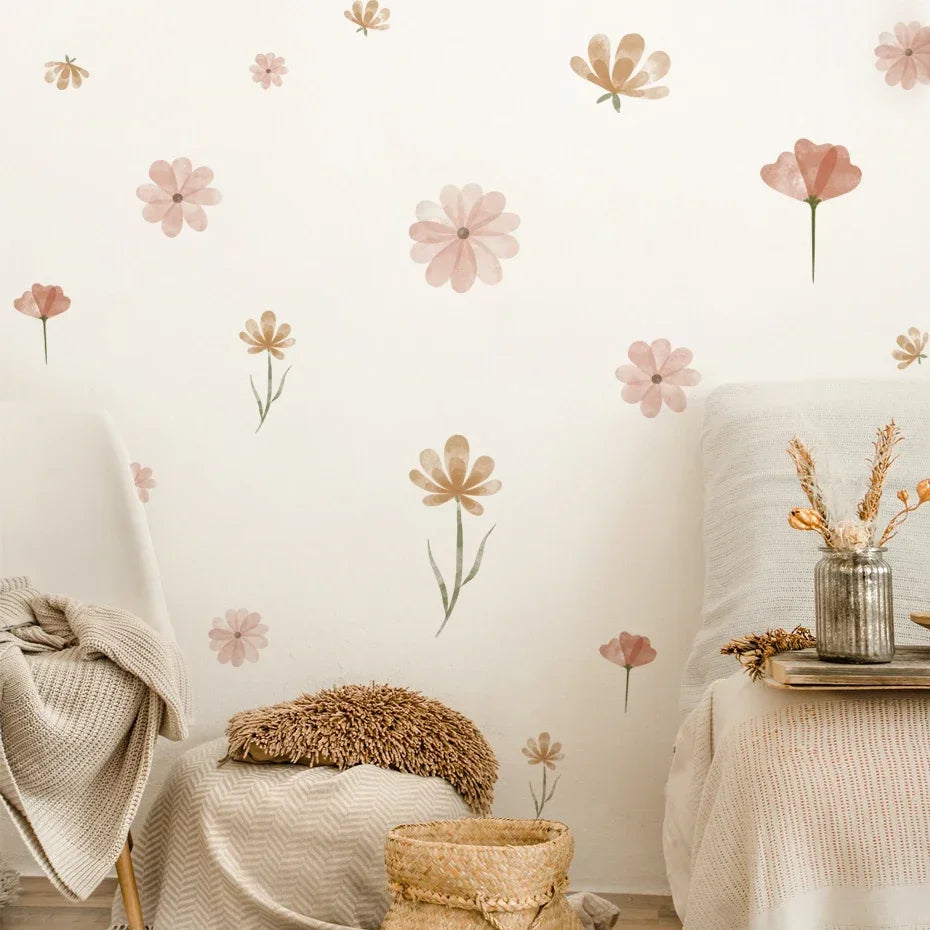 Boho Flowers Wall Stickers