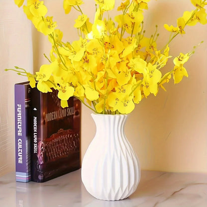 Nordic White Plastic Flower Vase