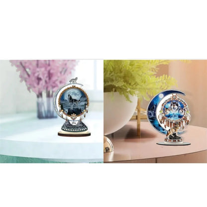 The Wolf Diamond Art Desk Ornament
