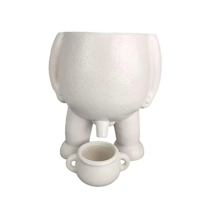 Ceramic Peeing Potted Gardening Pots