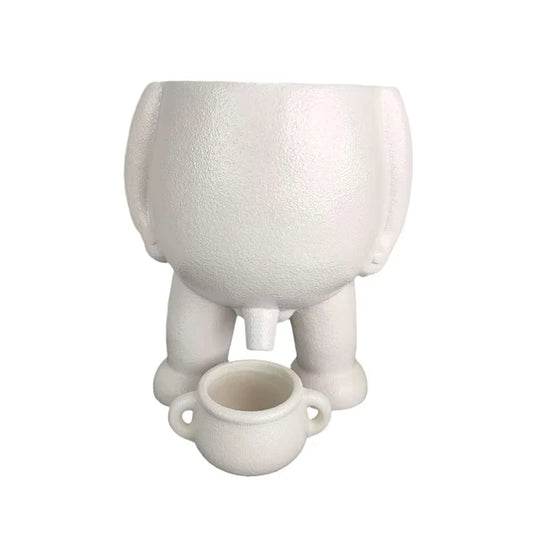 Ceramic Peeing Potted Gardening Pots