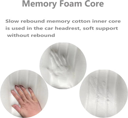 Memory Foam Car Neck Pillow With Washable Pillow Case
