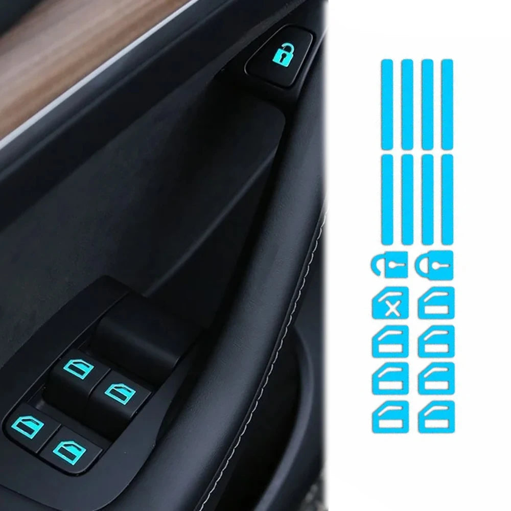 Automotive Interior Button Stickers