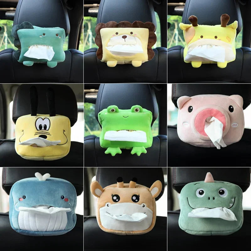 Cartoon Animals Car Paper Boxes
