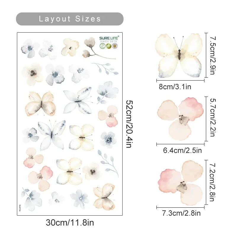 Boho Flowers Wall Stickers