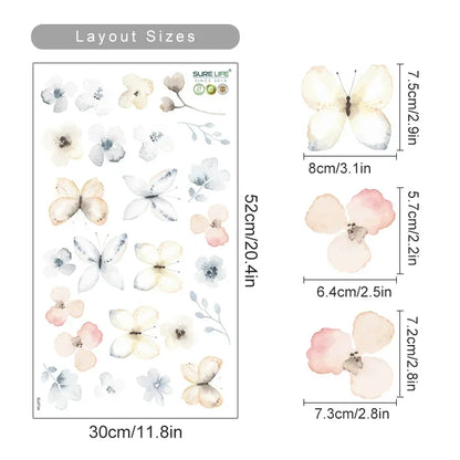 Boho Flowers Wall Stickers